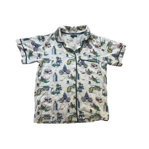 Katie Kime Austin Texas Pajamas Multi Color‎ Short Sleeve Top Only size Small